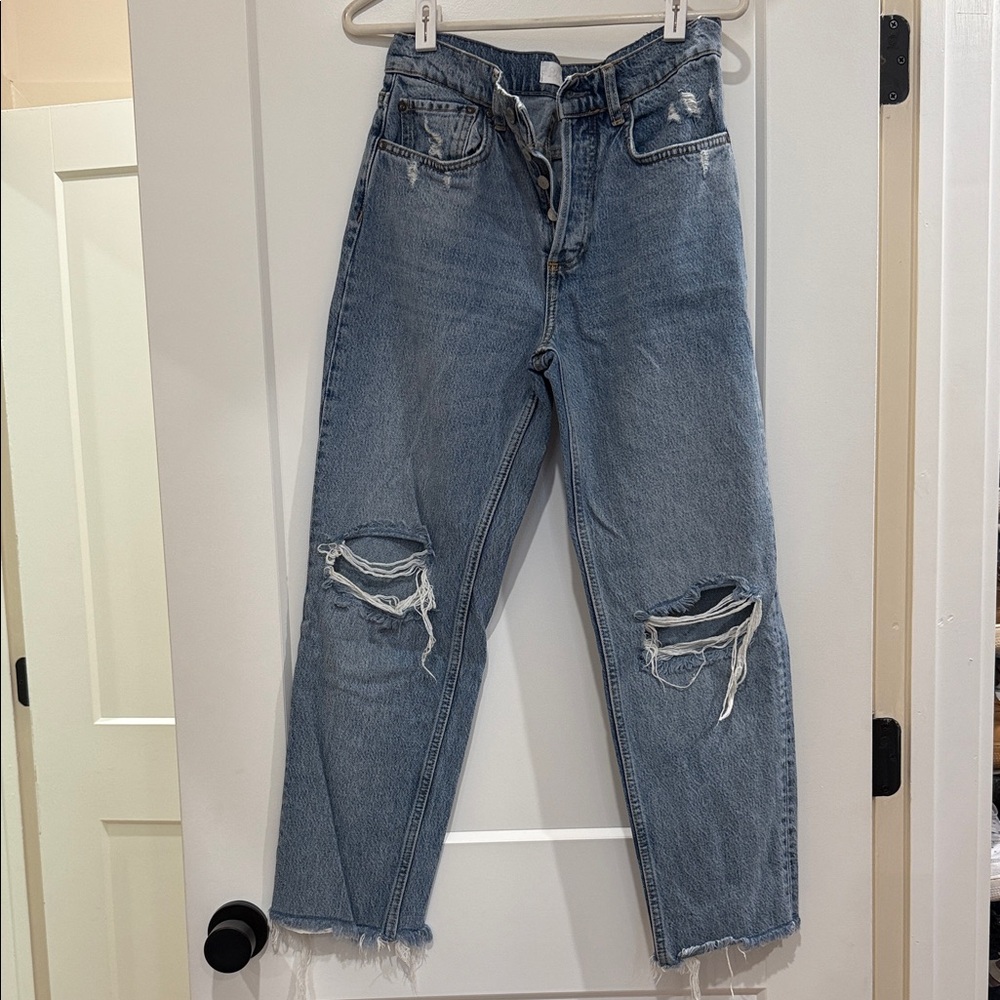 Distressed Blue Women's Jeans